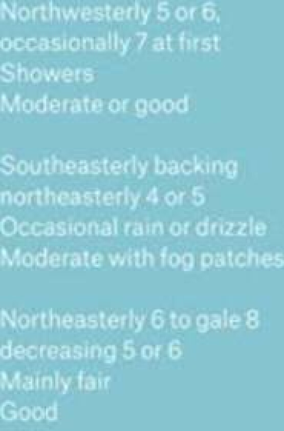 The Shipping Forecast av Mark Power