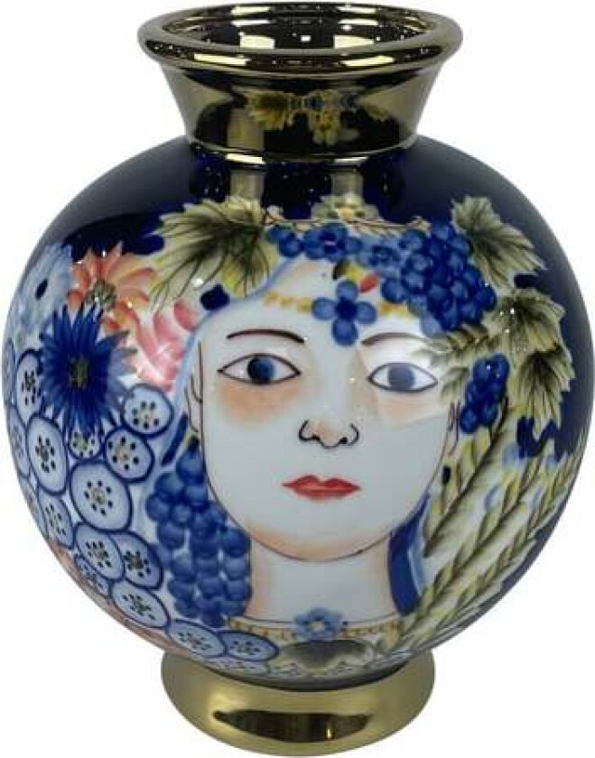 Vase DKD Home Decor Porcelain Black Shabby Chic (19 x 19 x 23 cm)