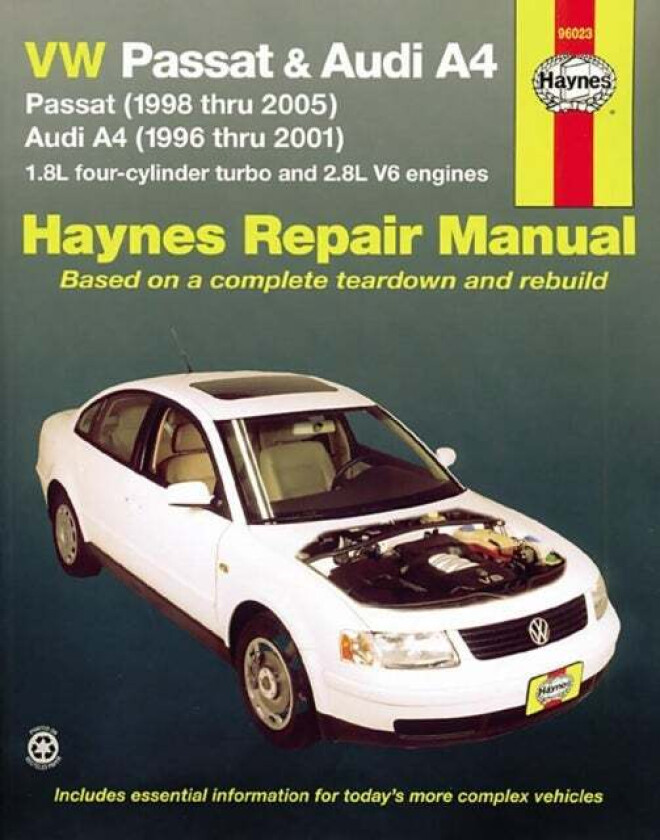 Volkswagen VW Passat (1998-2005) & Audi A4 1.8L turbo & 2.8L V6 (1996-2001) Haynes Repair Manual (US av Haynes Publishing