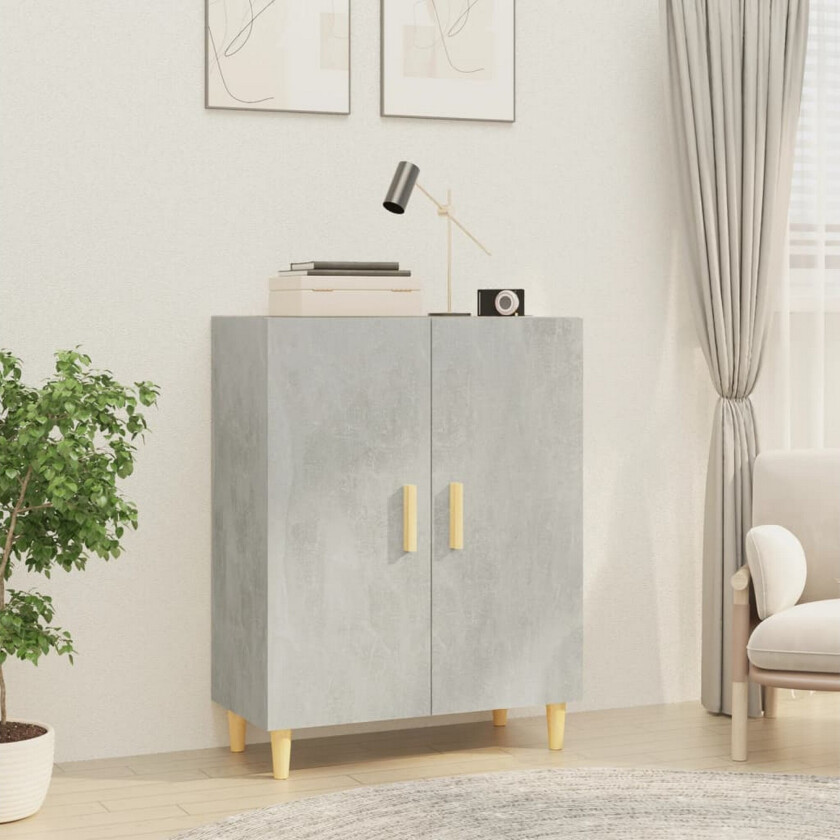 Skjenk betonggrå 70x34x90 cm konstruert tre