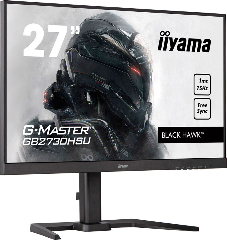 27" iiyama G-MASTER Black Hawk GB2730HSU-B5 - LED monitor - Full HD (1080p) - 27" - 1 ms - Skjerm