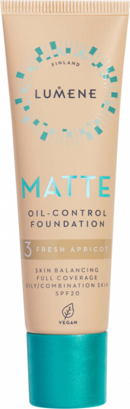 Matte Oil-Control Foundation SPF20 3 Fresh Apricot (30 ml)