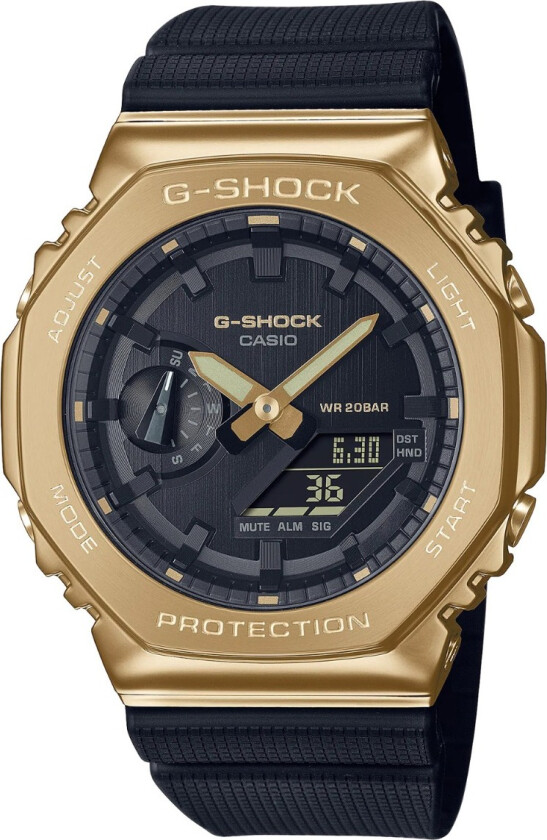 G-Shock GM-2100G-1A9ER - Anadigi - Gull - Herreklokker - Resin - Mineral