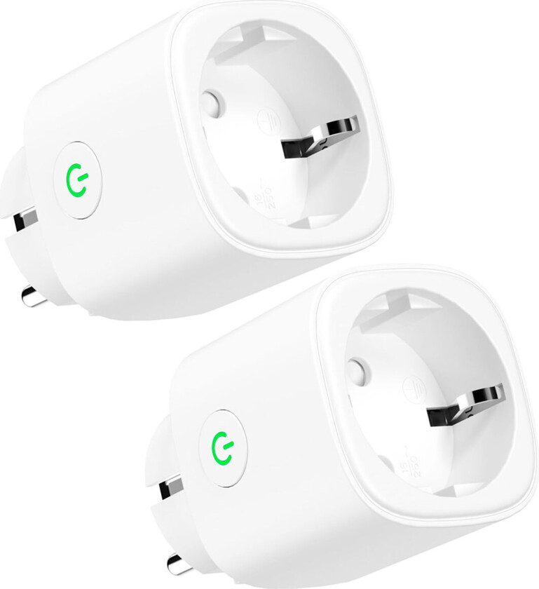 Smart Wi-Fi Plug Matter With Energy Monitor (2 Pack)