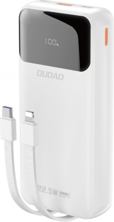 K15pro Powerbank 20000mah 22.5w Hvid