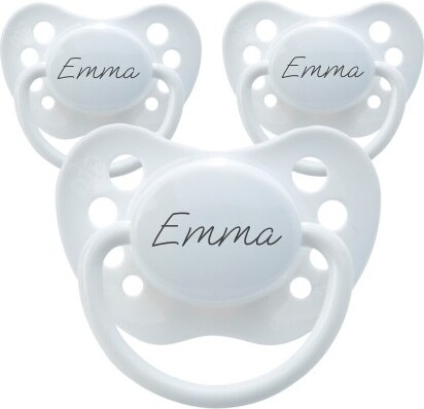 Classic, Str. 1 (0-6 Md.), Anatomisk - Lateks, Smokker Med Navn