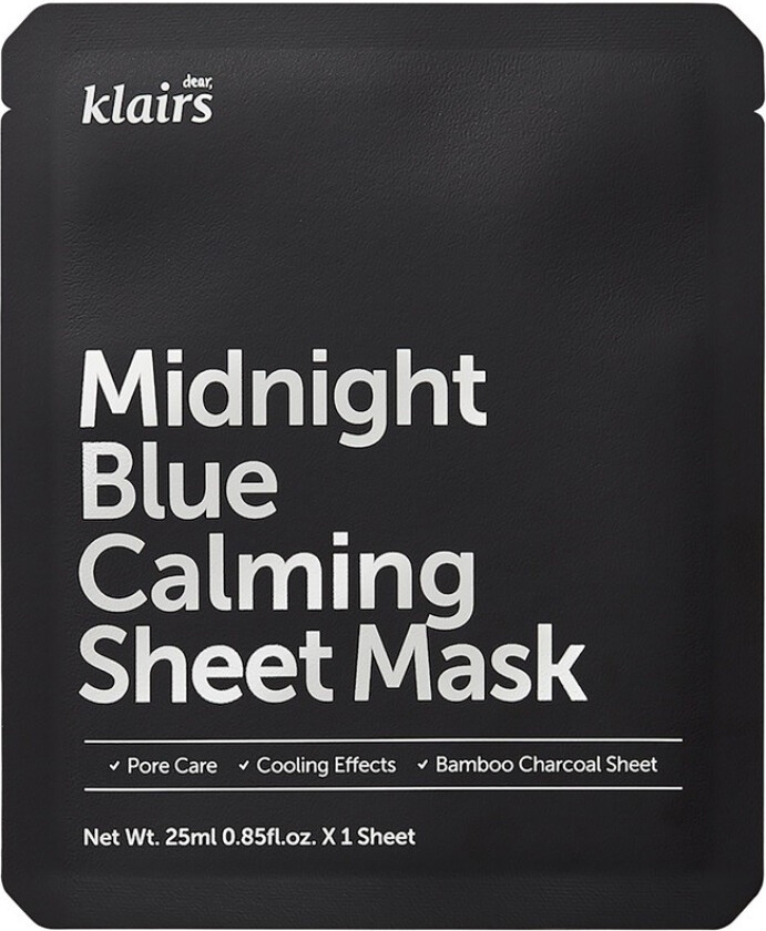 Bilde av Midnight Blue Calming Sheet Mask 25ml