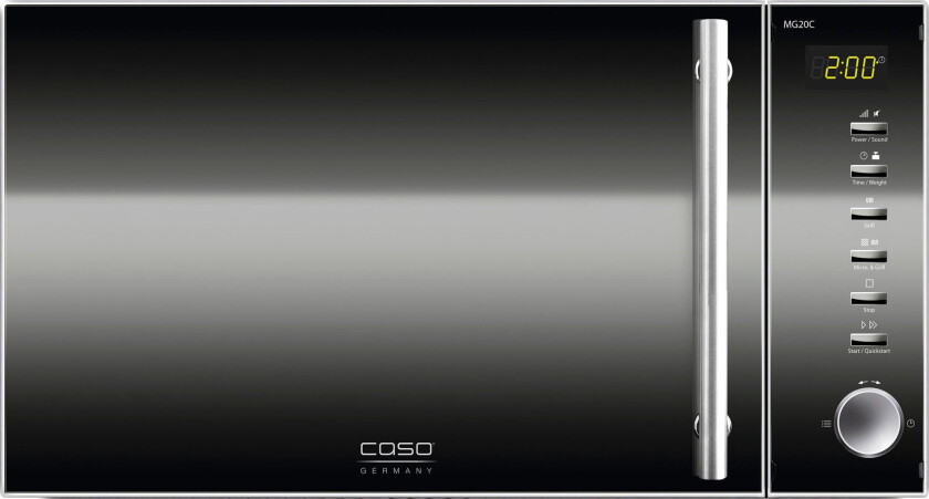 Mg20c, Benkeplate, 20 L, 800 W, Knapper, Rotasjon, Sort, Rustfritt Stål, 1000 W