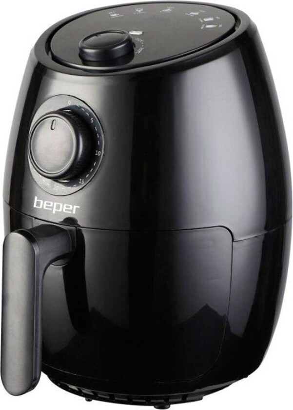 Beper P101FRI001, Varmluftsfrityr, 2 l, 200 °C, Sort, Berøringskontroll, Enkeltstående