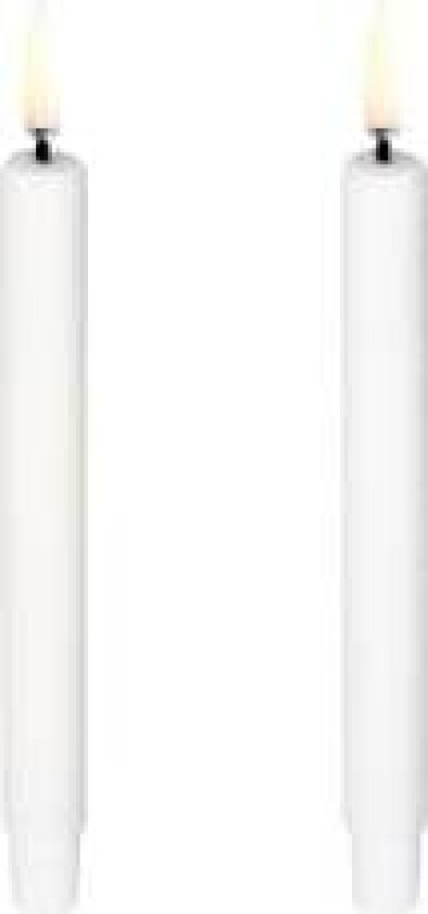 - LED taper candle / 2-pack - Nordic white - 1,3x13,8 cm (UL-TA-NWW-01312-2)