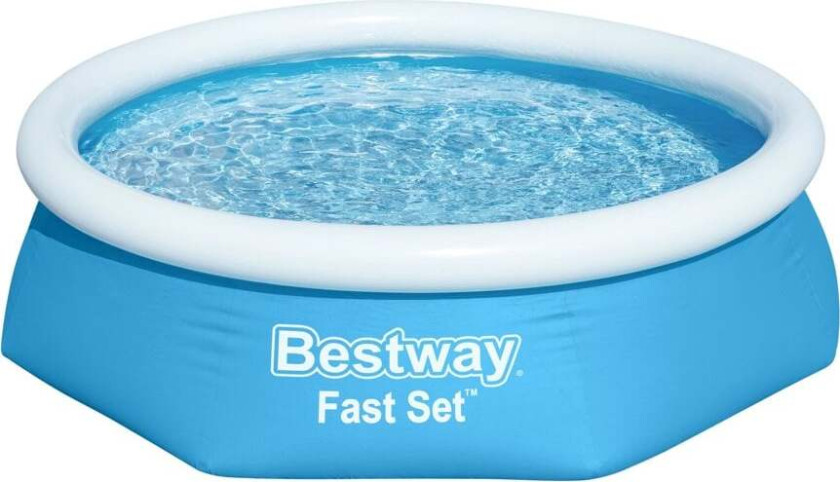 Oppblåsbart svømmebasseng Fast Set rundt 244x66 cm 57265