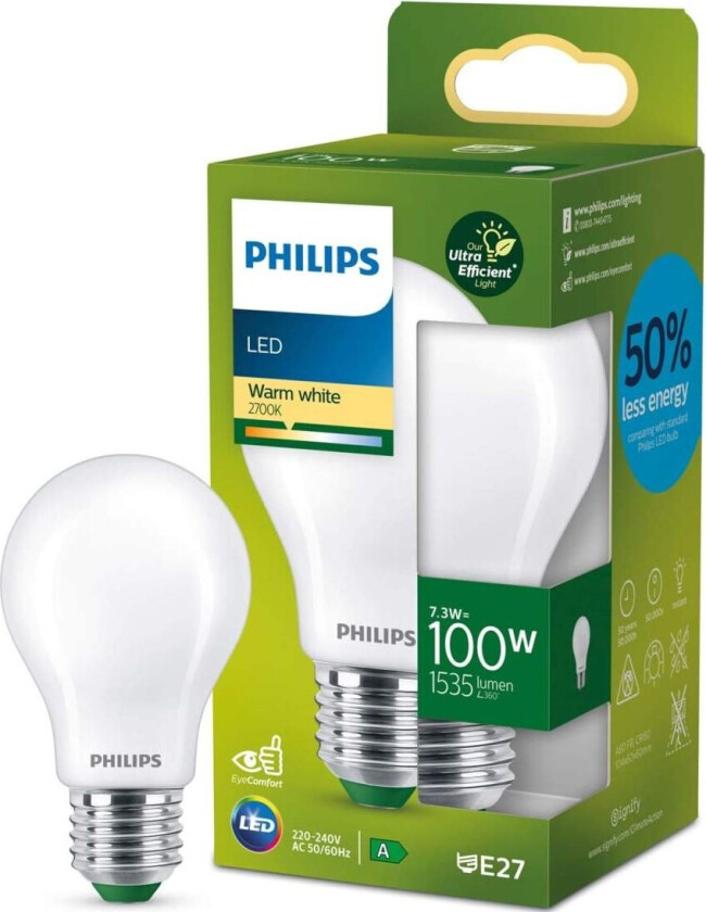 Ultra Efficient E27 LED-pære 1535 lm