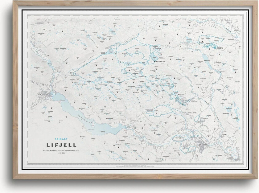 Skikart Lifjell (50x70 Cm) - Uten Ramme