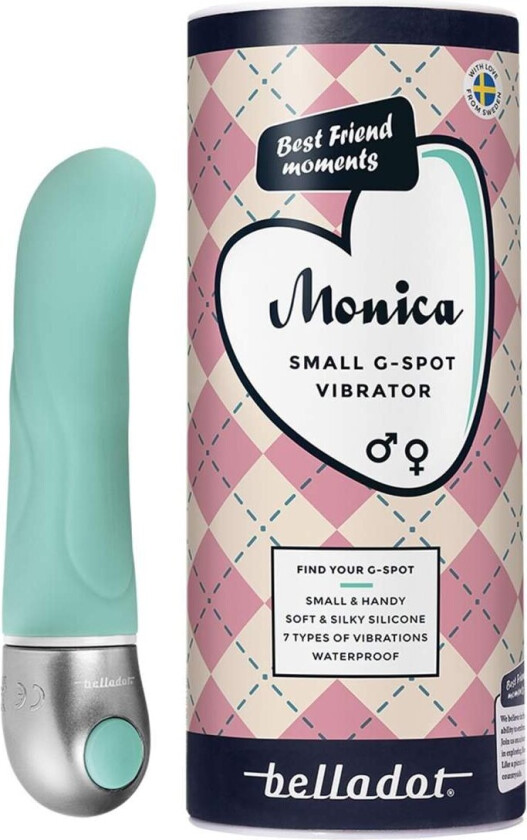 Monica Small G-Spot Vibrator, Grønn, 1 stk.