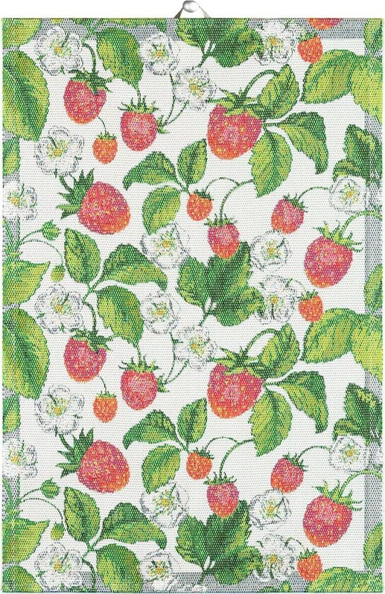 Jordgubbar kjøkkenhåndkle 40 x 60 cm Multi