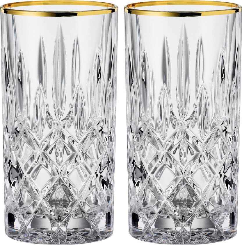 Noblesse Gold longdrinkglass 37,5 cl 2-pakning Klar