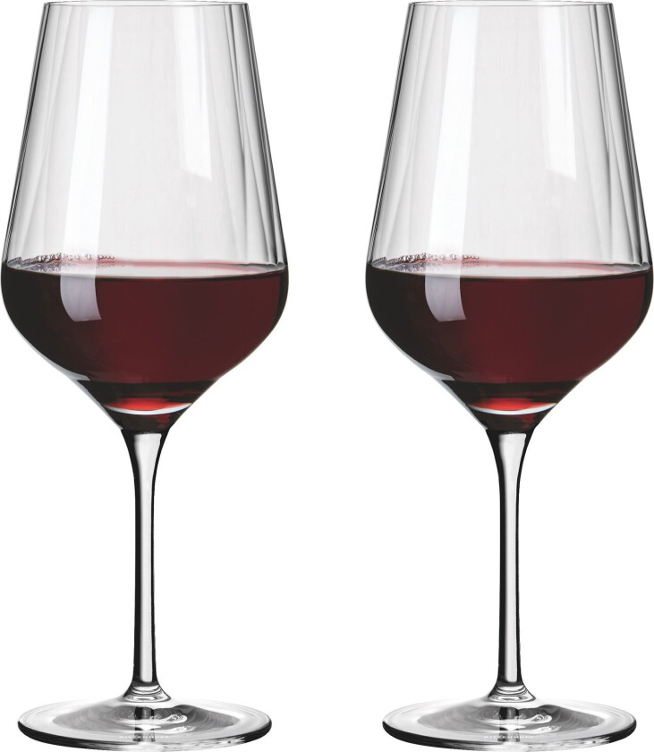 Sternschliff rødvinsglass, 2 stk