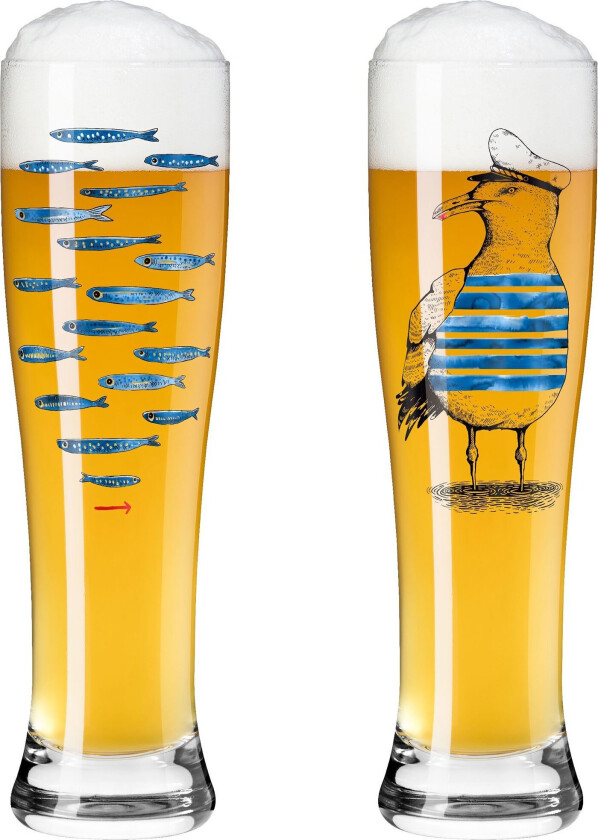 Brauchzeit ølglass, 2 stk, #13&14