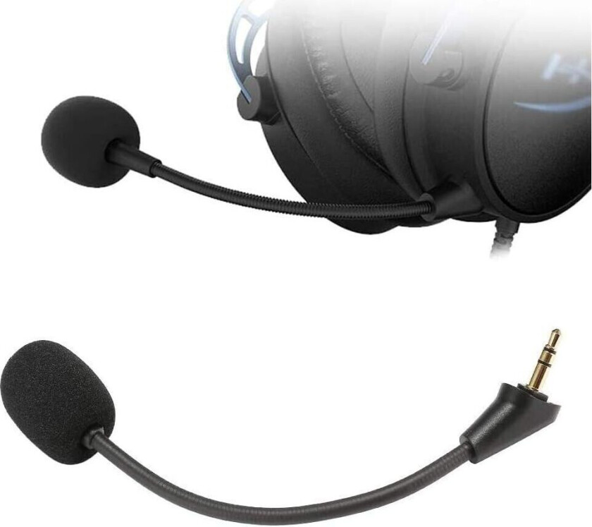 Mikrofon med bøybar arm for HyperX-hodetelefoner