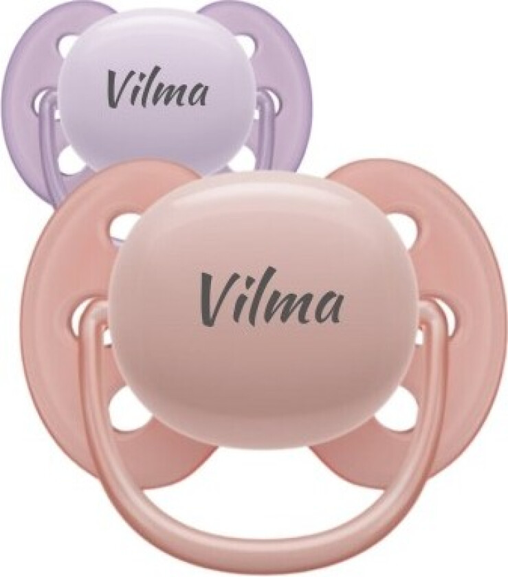 Ultra Soft, Str. 1 (0-6 Md.), Symmetrisk - Silikon, Smokker Med Navn