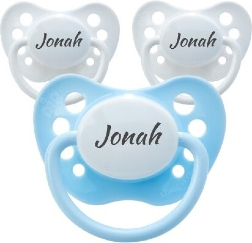 Classic, Str. 1 (0-6 Md.), Anatomisk - Silikon, Smokker Med Navn