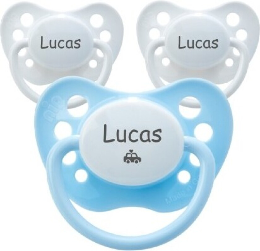 Classic, Str. 1 (0-6 Md.), Anatomisk - Lateks, Smokker Med Navn