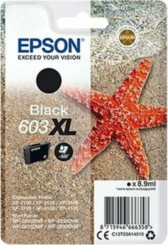 Original blekkpatron Epson 603XL Black