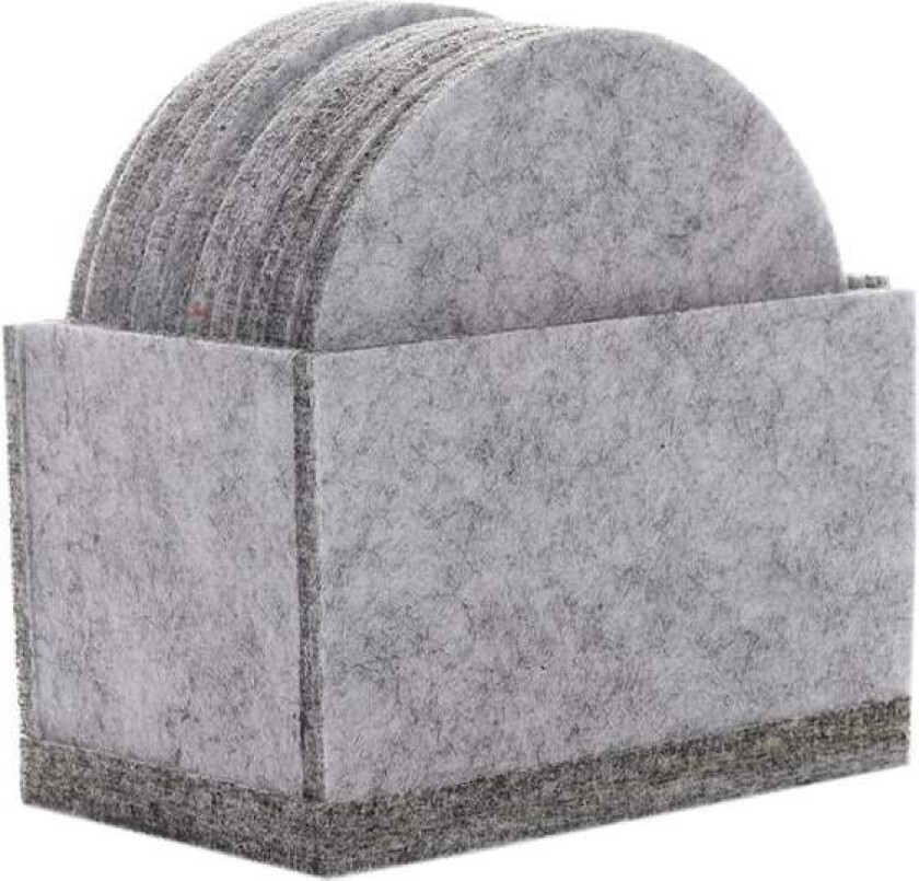 10x Glassbrikke i Filt