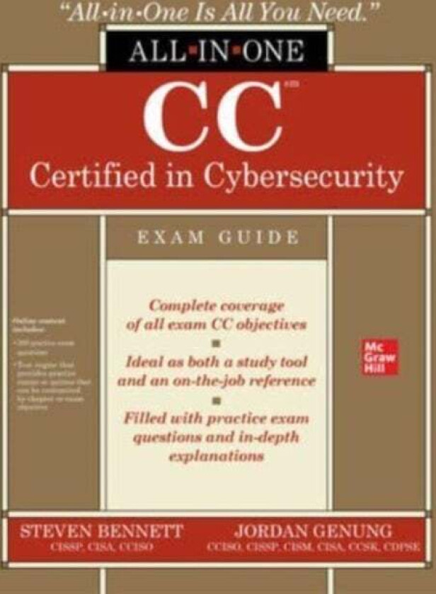 CC Certified in Cybersecurity All-in-One Exam Guide av Jordan Genung, Steven Bennett