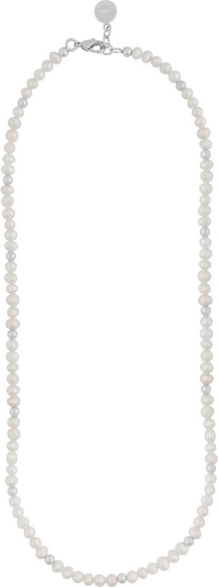 Snö Of Sweden Julie Pearl Necklace Silver/White
