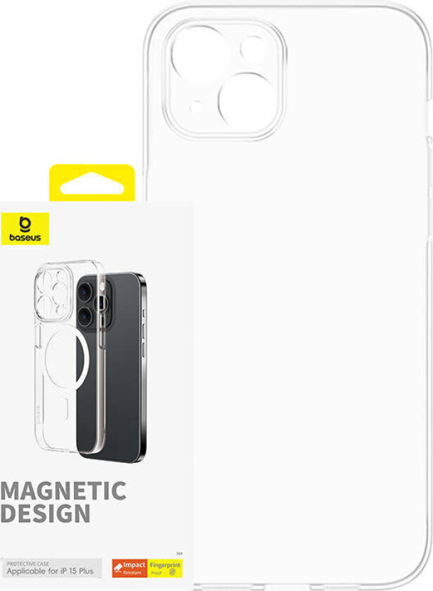 Magnetic Phone Case for iPhone 15 Plus OS-Lucent Series (Clear)