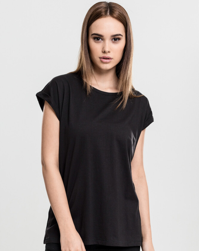 Ladies Extended Shoulder Tee black XL
