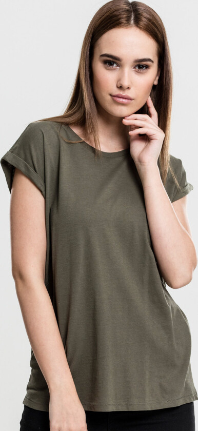 Ladies Extended Shoulder Tee Olive L