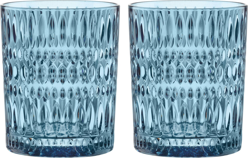 Ethno Tumblerglass 30,4 cl 2-pk Vintage blue