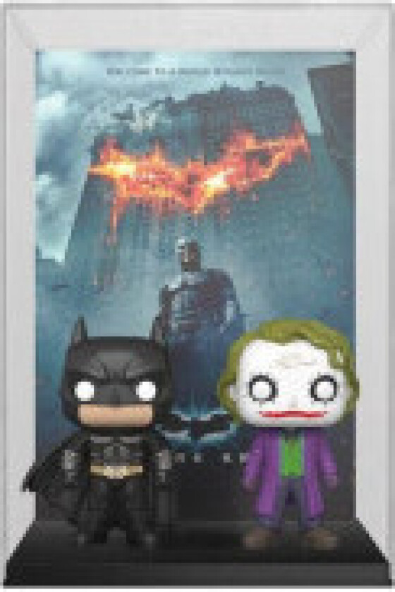 DC POP! Filmplakat og figur The Dark Knight 9 cm