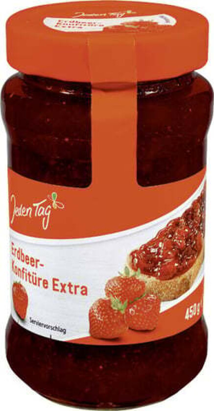 Jordbærsyltetøy med ekstra jordbær 450g