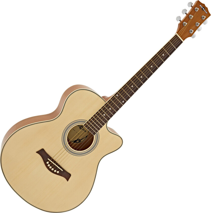Gear4Music Single Cutaway Akustisk Gitar fra Gear4music - Nesten Nytt