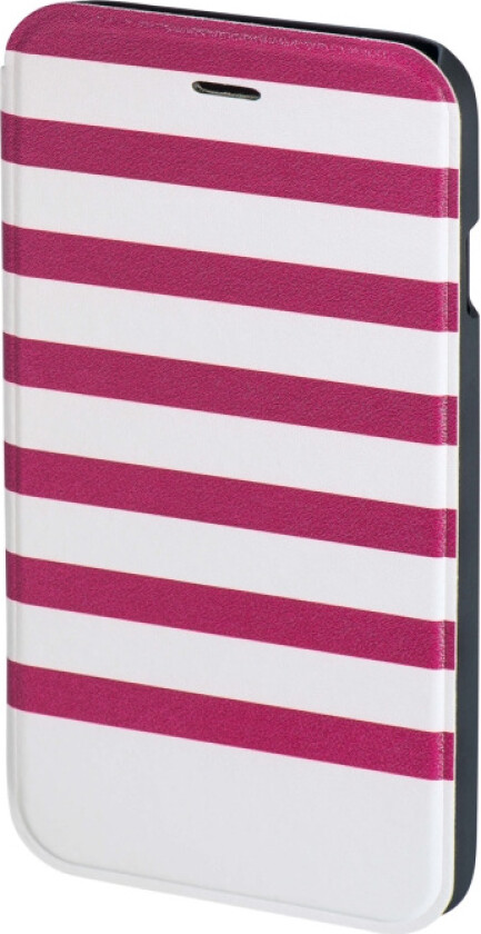 "Stripes" Booklet Case for Apple iPhone 6/6s magenta/white