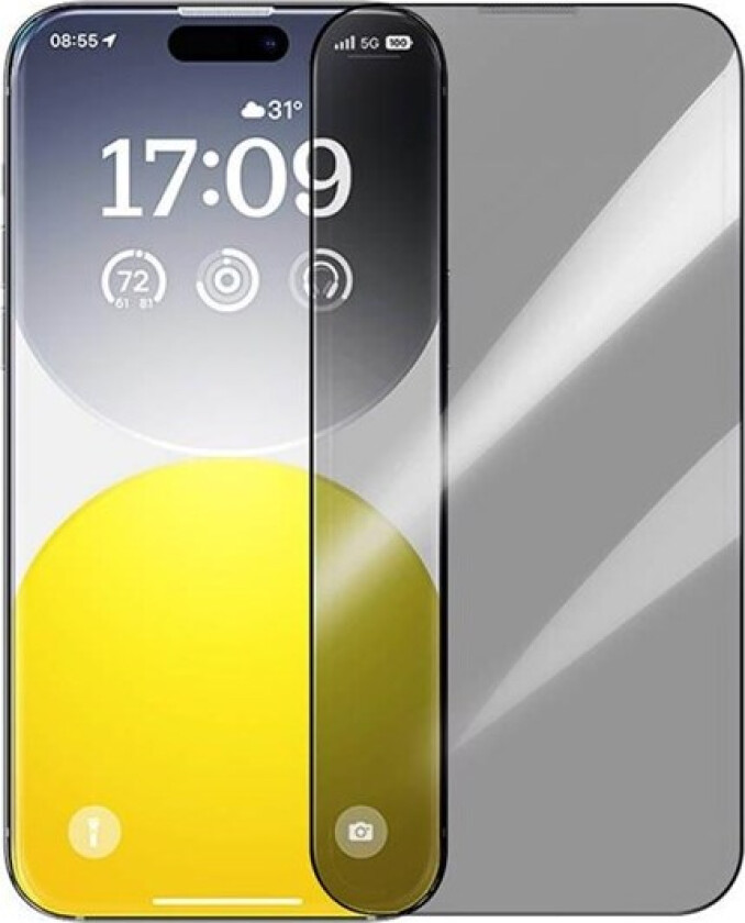 Privacy Protection Tempered Glass Diamond iPhone 15