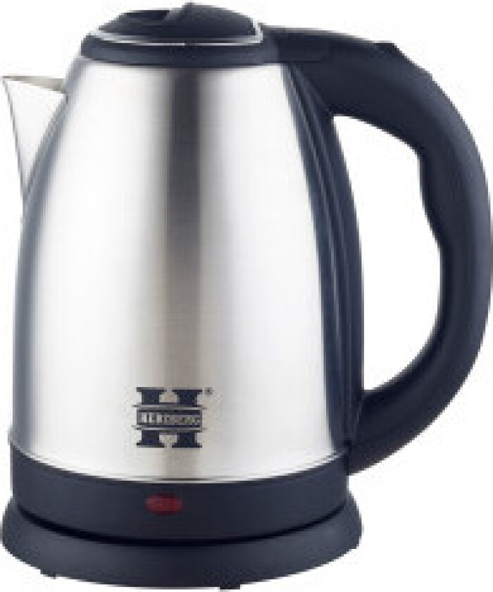 Herzberg HG-5011SIL: 1,8L 1500W vannkoker i rustfritt stål - sølv