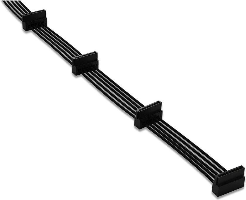 be quiet! S-ATA POWER CABLE CS-6940 - Strømkabel - SATA-strøm til strøm - 90 cm - svart