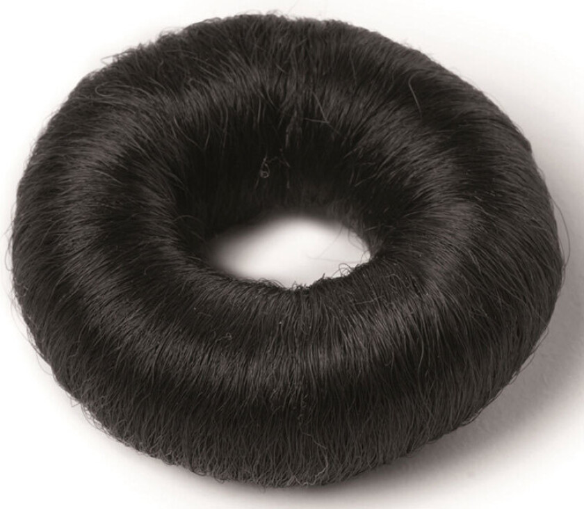 Synthetic Hair Bun Small Black 73mm