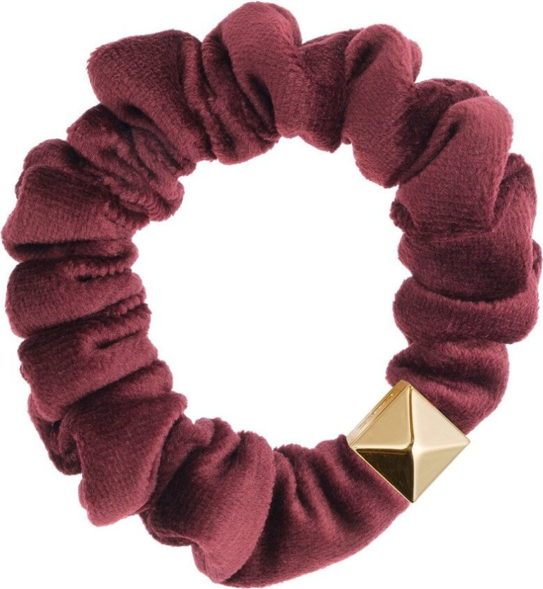 DARK Velvet Mini Scrunchie Maroon