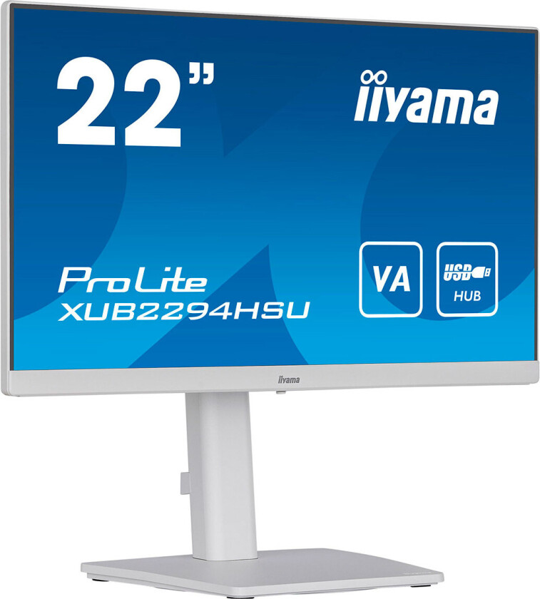 22" iiyama ProLite XUB2294HSU-W2 - LED monitor - Full HD (1080p) - 22" - 1 ms - Skjerm