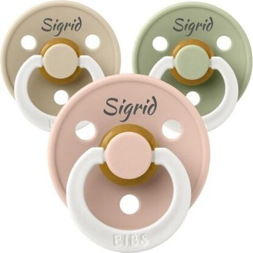 Bibs Colour Night, Str. 2 (6+ Md.), Rund - Lateks, Smokker Med Navn