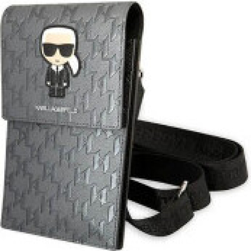 Karl Lagerfeld Håndveske KLWBSAMIPG sølv/sølv Ikonisk Karl Monogram Patch