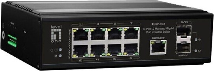 IGP-1061 - switch -40°C to 75°C - 10 ports - Managed