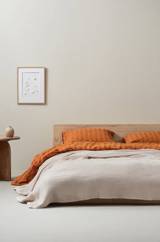 MOA MEA sengeteppe A121b 100% linen beige