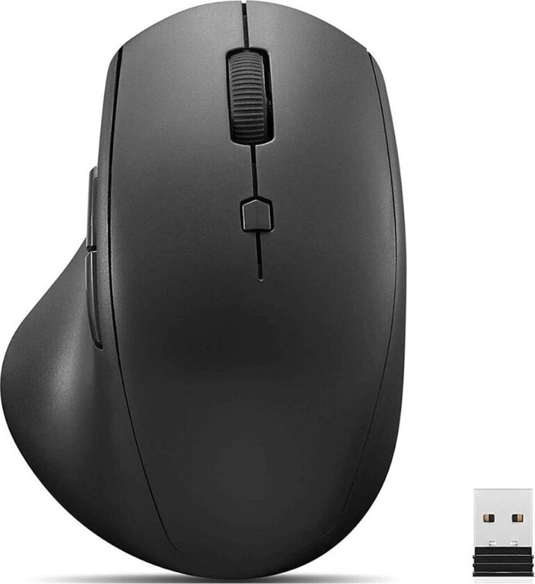 600 Wireless Media - mouse - 2.4 GHz - black - Mus - Optisk - 7 - Svart