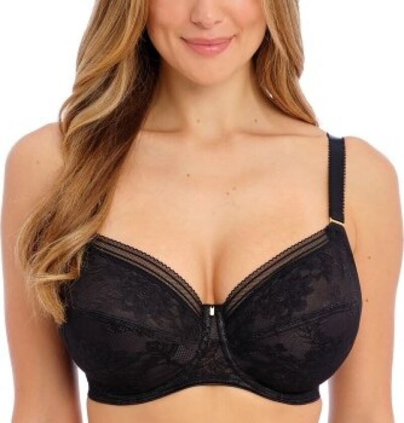 BH Fusion Lace Underwire Side Support Bra Svart L 70 Dame